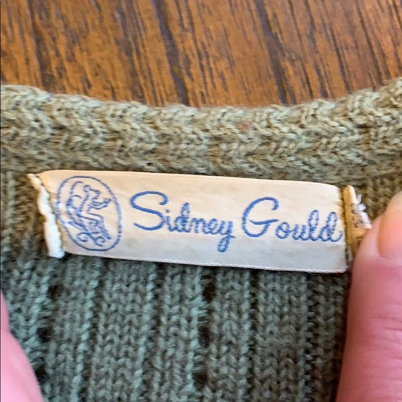 Vintage 1950’s Sidney Gould Wool Cardigan Sweater - Picture 5 of 7